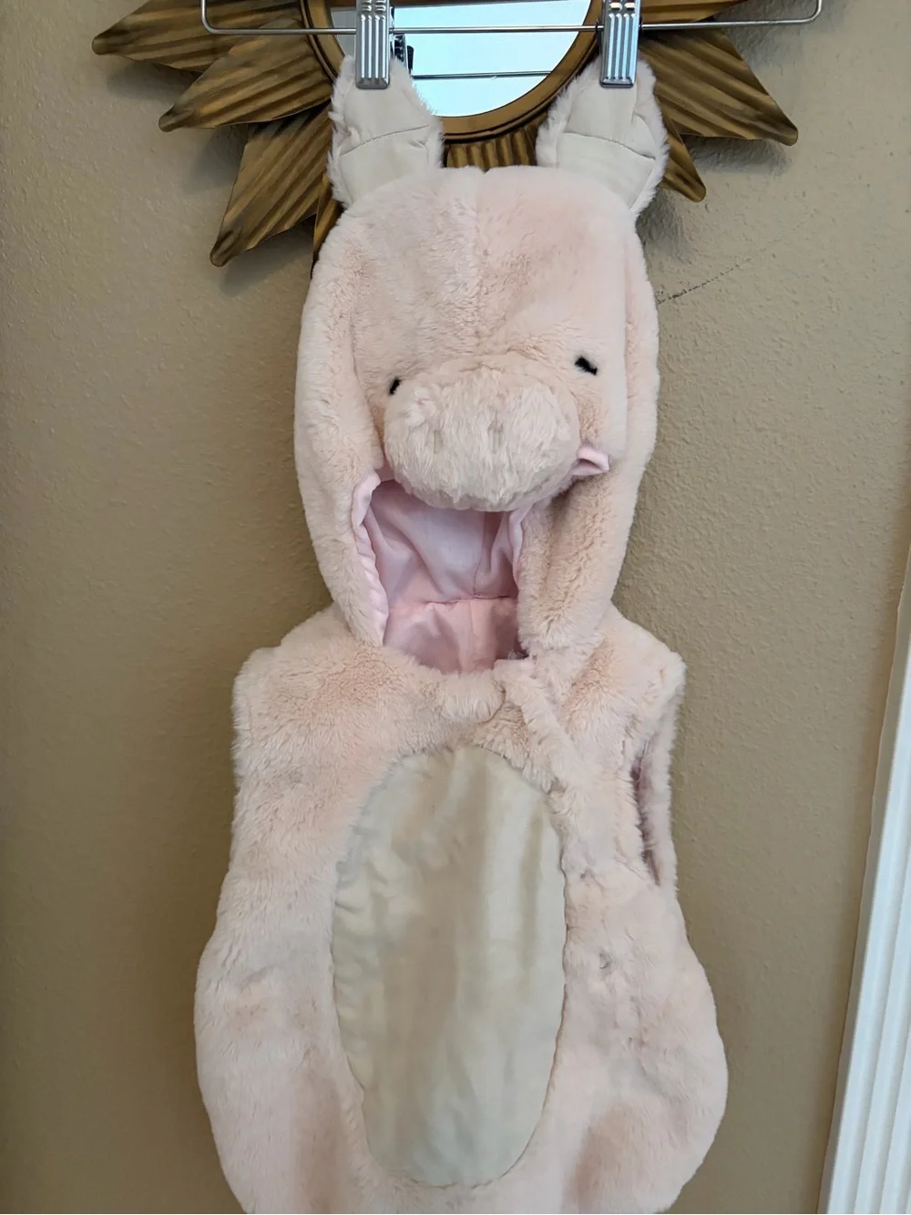 Pottery Barn Kids 12-24 Month Blush Pink Piglet Costume
